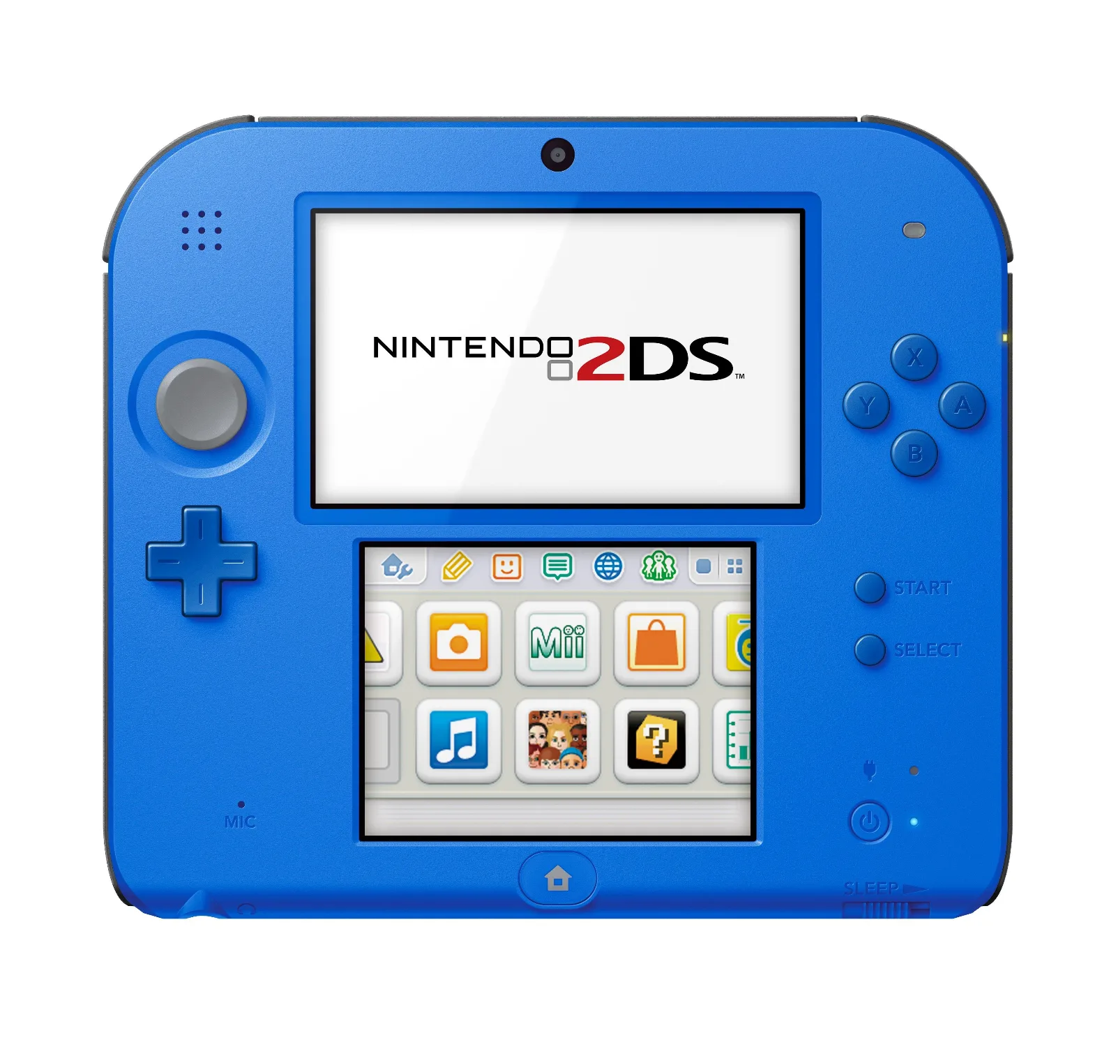 Nintendo 2ds front blue color