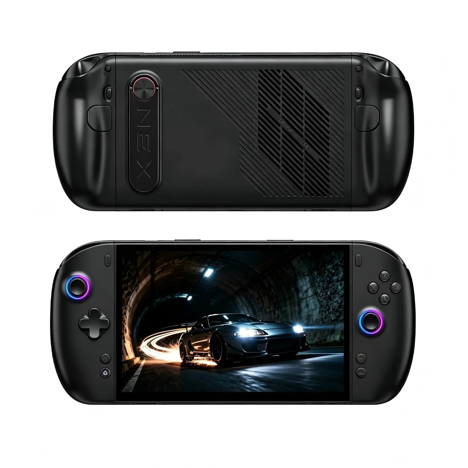 Front and back image of the OneXPlayer 3 in black